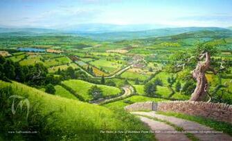 Hobbits In The Shire Hobbit Ted Nasmith