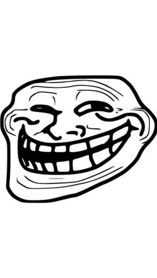 Troll Face iPhone 5c 5s Wallpaper