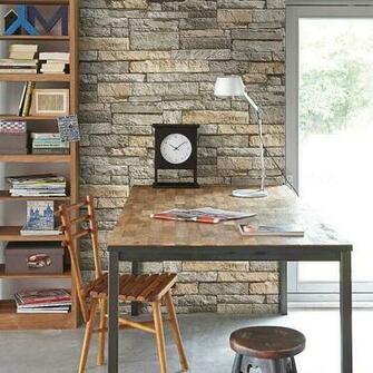 Graham Brown Ledgestone Wallpaper Grey Mans
