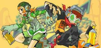 Jet Set Radio Action Platform Sports Grind Sega Anime Game