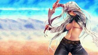 Anime Girl Chest Daggers