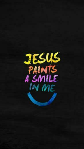 Paints A Smile Quote Mobile Wallpaper Phone Background