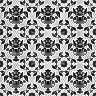 Black And White Victorian Wallpaper Background Textures