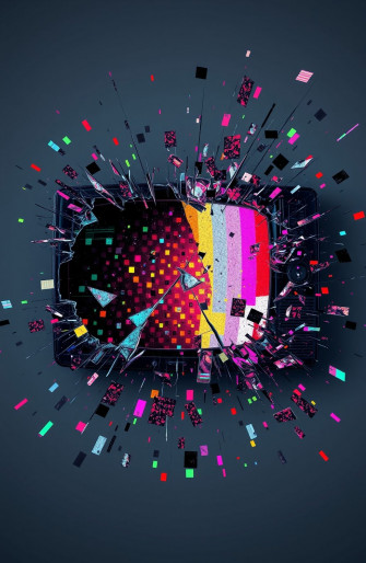 Broken Tv Screen Wallpaper