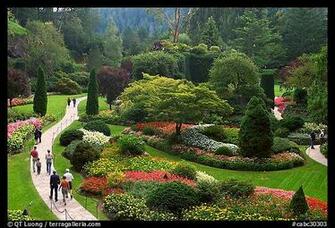 Sunken Garden Butchart Gardens Victoria British Columbia Canada
