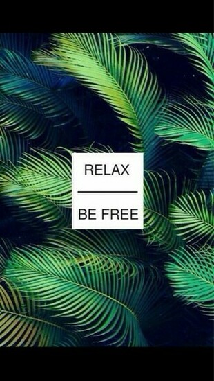 Relax And Be iPhone Wallpaper