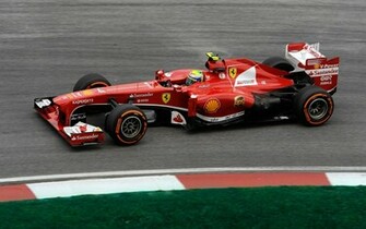 Red Ferrari F138 Race Car HD Wallpaper