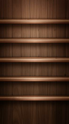 Wood Shelf HD iPhone Wallpaper