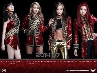 2ne1 July Wallpaper Calendar Allkpop