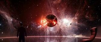 Wallpaper Mass Effect Illusive Man Planet Chair Space