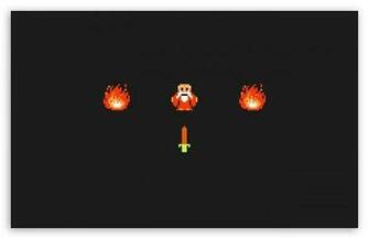 The Legend Of Zelda Digital Wallpaper Black