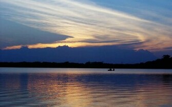 Atardecer Laguna Cuyabeno Ecuador Paisajes Wallpaper