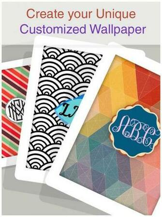 Lots Of Combinations Monogrammed Wallpaperfrom Themes Like
