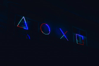 Circle Cross Neon Backlight Dark Wallpaper