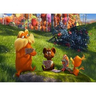 Amazon Dr Seuss Lorax Backdrop For Photography Orange