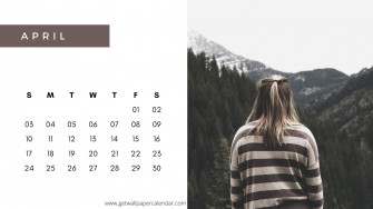 April Calendar Wallpaper