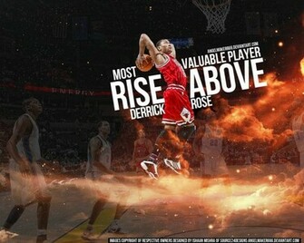 Dunk Nba Basketball Derrick Rose Cloud Mvp Wallpaper