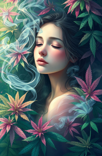 Girl Weed Wallpaper
