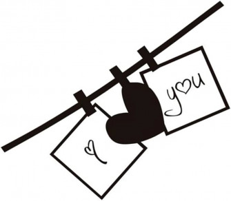 Amazon Doitool Valentines Day Wall Decal I Love You Glass