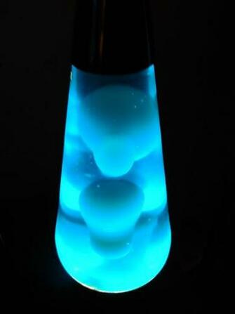 Blue Lava Lamp Melted Wax By Fantasystock