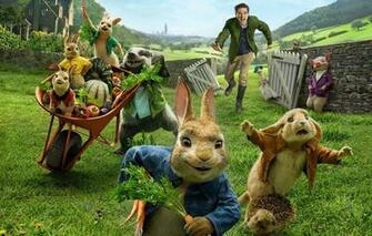 Wallpaper Cartoon Rabbits Pig Guy Peter Rabbit