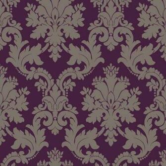 Details About Byron Plum Damask Wallpaper Arthouse