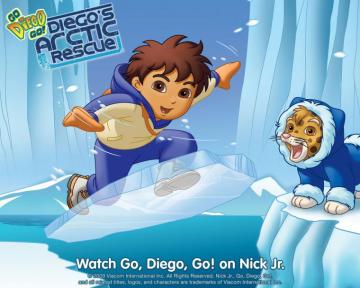 Go Diego Ice Wallpaper Cartoon