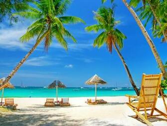 Tropical Paradise Beach 4k HD Desktop Wallpaper For Ultra