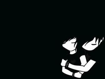 Emo Boy And Girl Wallpaper Stock Photos