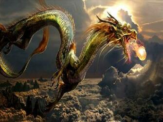 The Dragon Pearl Dragons Wallpaper