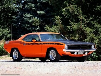 Wallpaper Plymouth Cuda Muscle Car Desktop