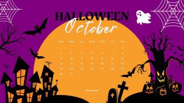 October Calendar HD Background Net