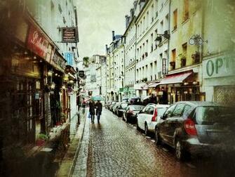 Paris Street Cafe Wallpaper Streets Of