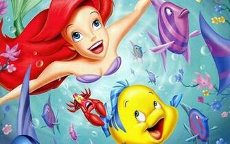 Little Mermaid And Friends Wallpaper