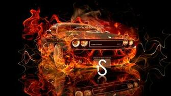 Fire Muscle Car City HD Wallpaper Design By Tony Pictures