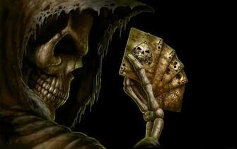 Wallse Grim Reaper Playing Poker