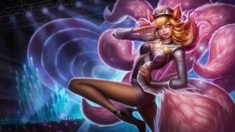 Ahri League Of Legends Lol Girl Popstar Skin Splash HD Wallpaper