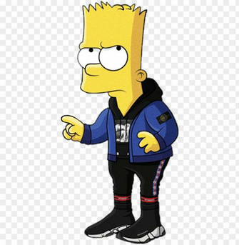 Bart Simpson Simpsons Yeezy Hoodie Kicks Balenciaga