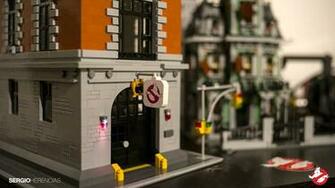 Door Lights On In The Background You See Lego Haunted House