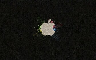 Mac Leather Splash Apple Wallpaper