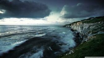 Coast Stormy Weather Wallpaper