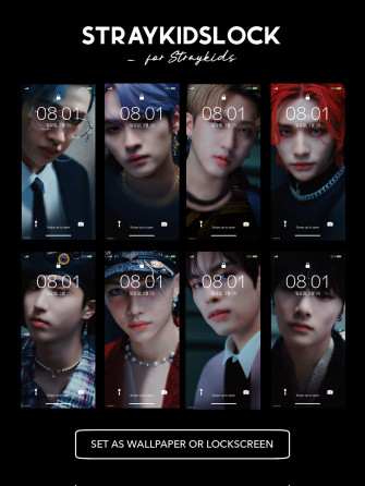 Stray Kids On Straykidslock Wallpaper