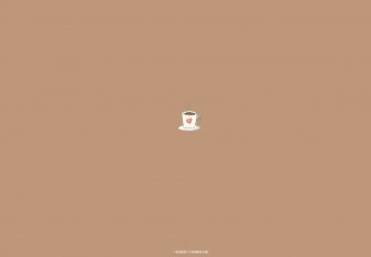 Brown Aesthetic Wallpaper For Laptop Cup Of Coffee