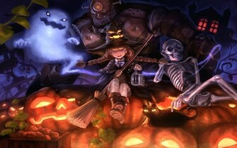 Ittle Halloween Witch Computer Desktop Wallpaper Pictures Image