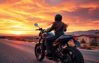 Motorcycle Girl Wallpaper