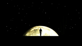 Walking Toward The Moon Wallpaper By Vuenick