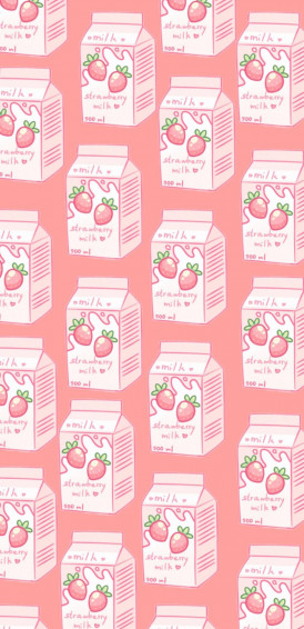 Strawberry Milk Aesthetic Wallpaper Pc