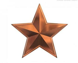 Metallic Bronze Wallpaper Metal Star