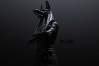 Anubis 3d Egyptian God Blank White Wallpaper