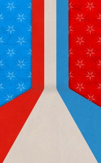 Red White And Blue Abstract Nexus Wallpaper